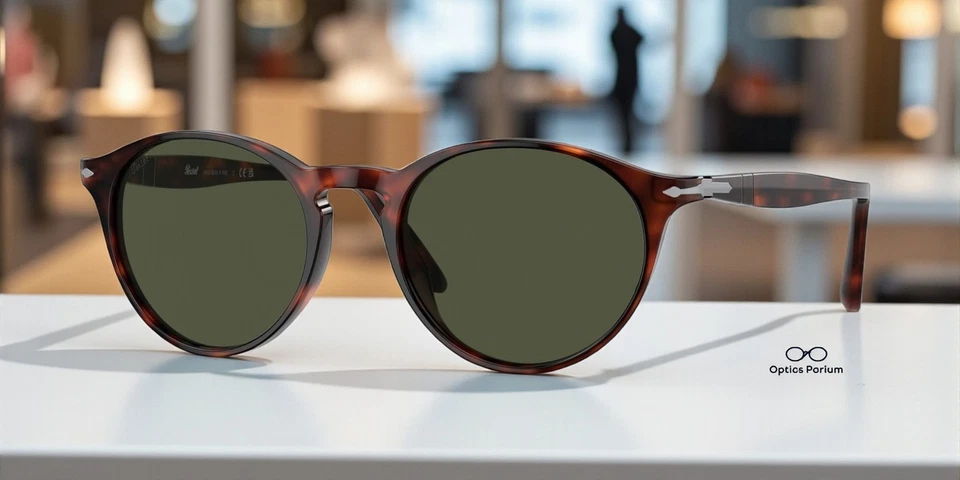 PERSOL PO3092SM 901531 哈瓦那绿色 50 毫米男式太阳镜 — 第 1/2 张图片
