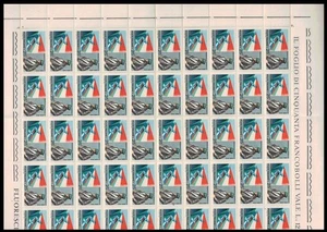 ITALIA 1968 Francesco Baracca 1 foglio intero MNH** - Picture 1 of 1