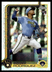 2025 Topps Chrome #201 Carlos Rodriguez TOPPS LOGOFRACTOR - Picture 1 of 2