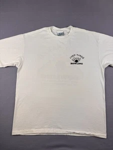Vintage Coed Naked Bowling T Shirt Men’s Extra Large White Balls On The Lane 90s - Picture 1 of 9