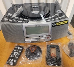 Wedge CD Player USB SD Slot AM/FM Alarm Clock Radio Stereo A4116 W/Remote / NEW - Picture 1 of 9