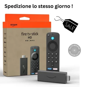 Amazon Fire TV Stick HD Streaming Wi-Fi 5 Dolby Vision Telecomando Vocale Alexa - Picture 1 of 6