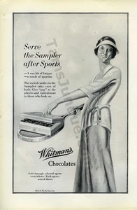 1927 Whitman's Chocolates Candy Sampler Vintage PRINT AD Frame it! (4225) - Picture 1 of 1
