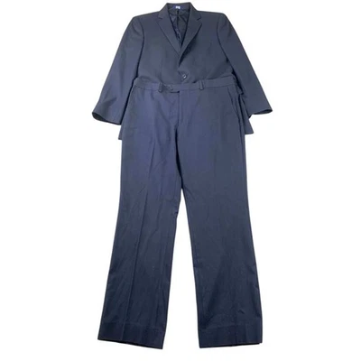 Traje Blazer 38R Pantalones APT.9 Para Hombres Azul Marino Premier Flex Calce Ajustado W32 L30 Foto 1 de 4