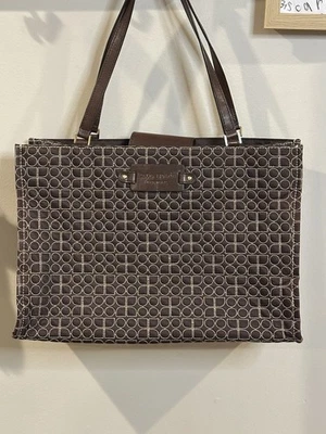 Bolso Grande Kate Spade Noel Jacquard Marrón Tostado Lunares Interior Foto 1 de 4