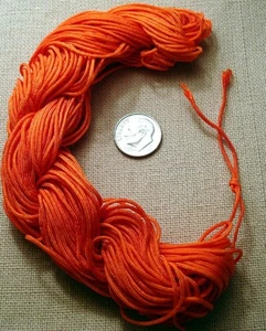 Beading Cord 98' 1mm Coral Braided Nylon Chinese Knotting Bead Cord M008 - Picture 1 of 3