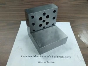 ANGLE PLATE 4x4x4" Precision Ground w. tapped and thru holes 0.0002" #PGAP-444 - Picture 1 of 4