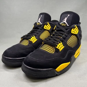 Nike Air Jordan 4 Retro Thunder 2023 US Size 12 DH6927-017 Black/Tour Yellow - Picture 1 of 13
