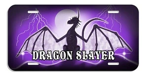 Matrícula Auto Dragon Muchos Colores Personaliza Nombre-Texto En 5 Colores - Imagen 1 de 5