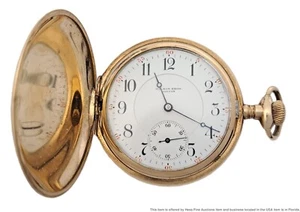 Extremely Rare Getty 23j Illinois King Of Road Railroad 16s Hunter Pocket Watch - Picture 1 of 11