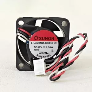 SUNON EF40201BX-Q08C-F99 4020 12V 1.08W 4CM 3-Pin Ball Cooling Fan - Picture 1 of 4