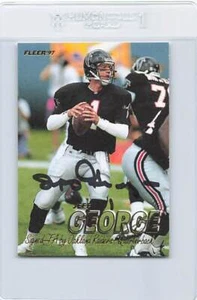 1997 Fleer #125 Jeff George Raiders Signed Auto *K7909 - Picture 1 of 2