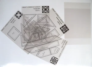 Great American Quilts 4 Full Size Vinyl Patterns 1987 Oxmoor House - Picture 1 of 5