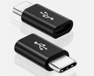 Micro USB Female to Type C Male Adapter Converter Micro-B to USB-C Connector L9 - Picture 1 of 9