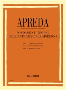 APREDA Fondamenti Teorici Dell'Arte Musicale Moderna Edizione Ricordi - Foto 1 di 3