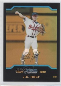 2004 Bowman Draft Chrome Gold Refractor /50 JC Holt #BDP100