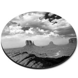 Round Mouse Mat (bw) - Awesome Monument Valley USA America #41661 - Photo 1/8