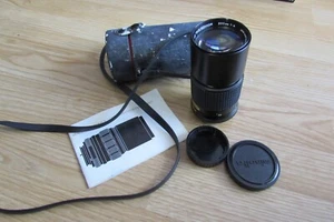Vintage Minolta MD Tele Rokkor 200mm 1:4 Lens with extras Lens good tested - Picture 1 of 16