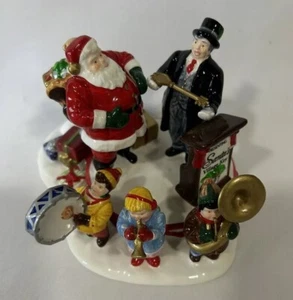 Vintage Dept 56 Snow Village Santa Comes To Town Figure 1997 Org Box - Picture 1 of 9