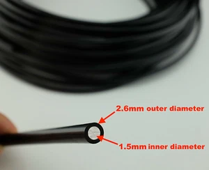 Fibre optic lighting cable in 1.5mm / 2.6mm black PVC waterproof DIY, Sensory - Picture 1 of 5
