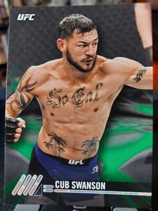 Cub Swanson #92 2017 Topps UFC Knockout Green #196/215 - Picture 1 of 2
