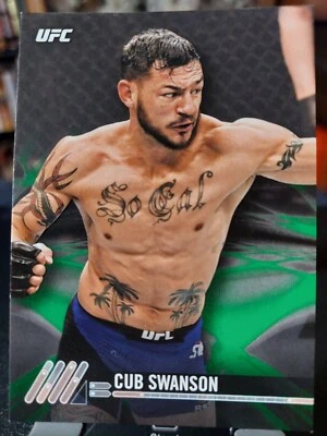 Cub Swanson #92 2017 Topps UFC Knockout Green #196/215 - Image 1 of 2