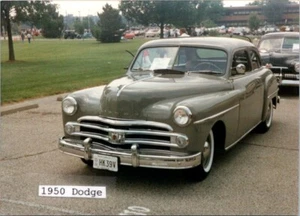 Dodge Wayfarer 1950 auto exhibición foto a color 3,5x5 envío gratuito - Imagen 1 de 2