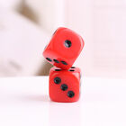 10pcs Acrylic Dice 16mm Red Black Round Corner High Quality Boutique Game Dice