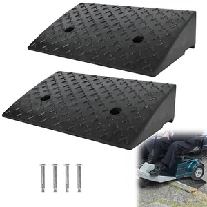 Gummi Bordsteinrampe Schwellerrampen 2pcs Auffahrrampe Auffahrhilfe 10,5cm Höhe - Bild 1 von 12