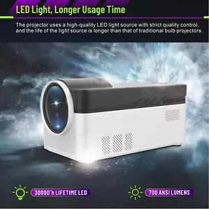 Magcubic HY450 1080p Projector 900 ANSI WiFi 6 Bluetooth 5.4 Android 11 VATQWBmi - Picture 1 of 10