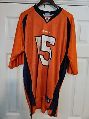 Camiseta para hombre Tim Tebow Denver Broncos 50 Reebok On Field naranja # 15 2xl Foto 1 de 4