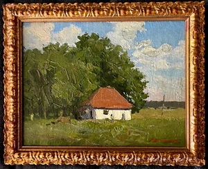 Signiertes gerahmtes Original Impressionist Landschaft Ölgemälde Sommer Ocate, NM - Bild 1 von 5