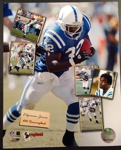 EDGERRIN JAMES #32 Indianapolis Colts SCRAPBOOK SERIES 8X10 PHOTO   - Picture 1 of 1