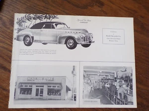 Chevrolet 1941 anuncio de concesionario con nueva impresión especial de lujo descapotable 1941. - Imagen 1 de 1
