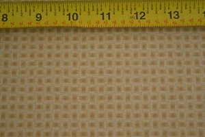 By 1/2 Yd, Cream & Tan Weave-Print on Cotton, Andover/Bella Bliss/Nanneman, B116 - Picture 1 of 7