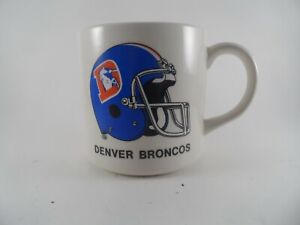 Vintage 1986 NFL Denver Broncos AFC Champions Super Bowl XXI Rose Bowl Mug Cup