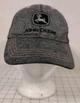John Deere Youth Cap Hat Grey Adjustable Embroidered  - Image 1 of 4