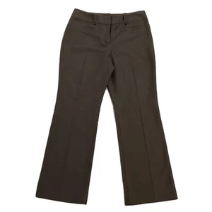 Ann Taylor Womens Pants Sz 8 Petite Curvy Gray Work Slacks Cotton Spandex Zip Up - Picture 1 of 8