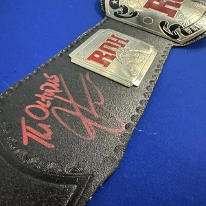 Ring of Honor World Championship Belt 2mm SIGNED by Jonathan Gresham - Picture 1 of 4