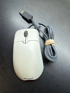 Ratón óptico USB y PS2 X08-71118 vintage Microsoft Wheel - Imagen 1 de 8