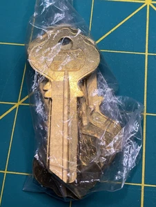 51L2 Brass Star Uncut Key Blanks, Vintage Key,  Lot Of 6 - Picture 1 of 2