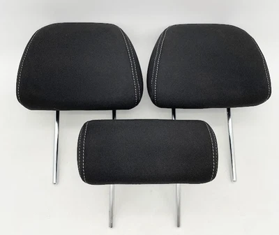 2013 - 2017 Hyundai Elantra GT HATCHBACK Rear Headrest Set of 3 Black Cloth - Image 1 of 4