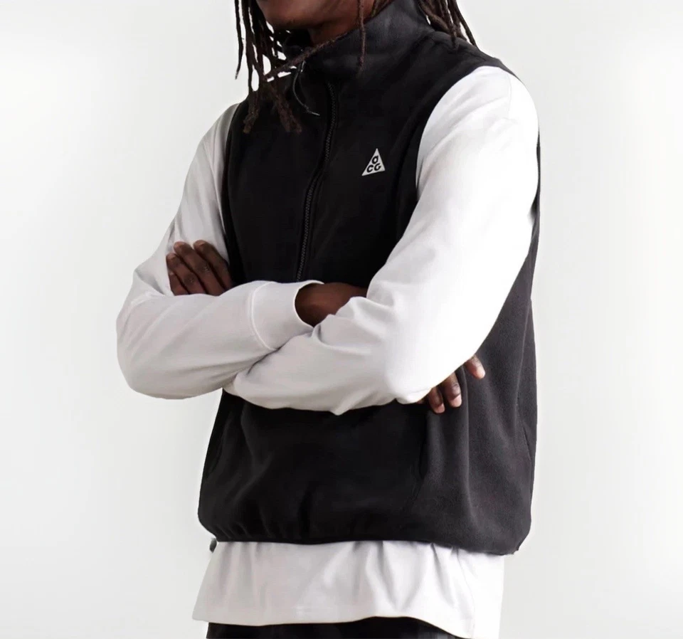 Nike ACG Polartech Wolf Tree Vest Black. Mens Size Medium (HJ2468-010)