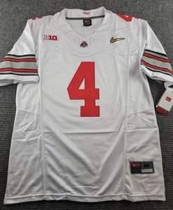 Ohio State Buckeyes Jeremiah Smith Mens Medium White Stitched Football Jersey - Picture 1 of 6