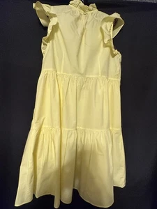 Marie Oliver Womens Taren Yellow Dress Size Medium Ruffle Feminine Romantic - Foto 1 di 4