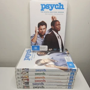 Psych DVD Set Series 1-8 (Missing 7) Region 4 - Seasons 1, 2, 3, 4, 5, 6 & 8 - Picture 1 of 12