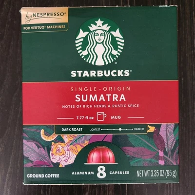 星巴克 Nespresso Vertuo Sumatra 研磨咖啡 8 粒有效期至 2026 年 — 第 1/4 张图片