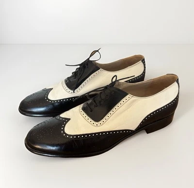 CHURCH'S PRIMA CLASSE Spectator Handmade Wingtip Oxford Shoes 10.5 M Old Money - Image 1 of 4