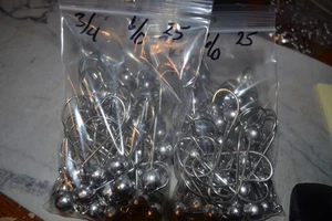 25 3/4 oz 6/0 sea guard hooks ball head no collar - Picture 1 of 1