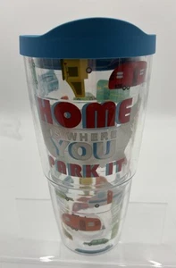 Tervis Home Is Where You Park It 24 Oz Insulated Cup Camping RV Trailer Travel - Picture 1 of 9